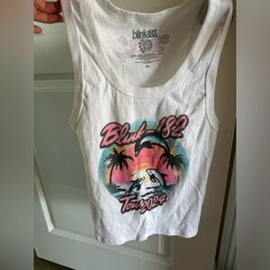 Blink 182 2024 tour band crop tank
